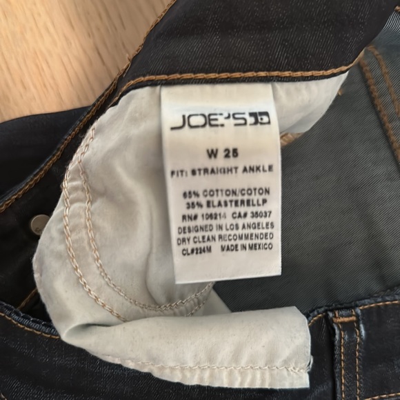 Joe’s Women’s Jeans Size 25 Straight Ankle - Picture 3 of 6